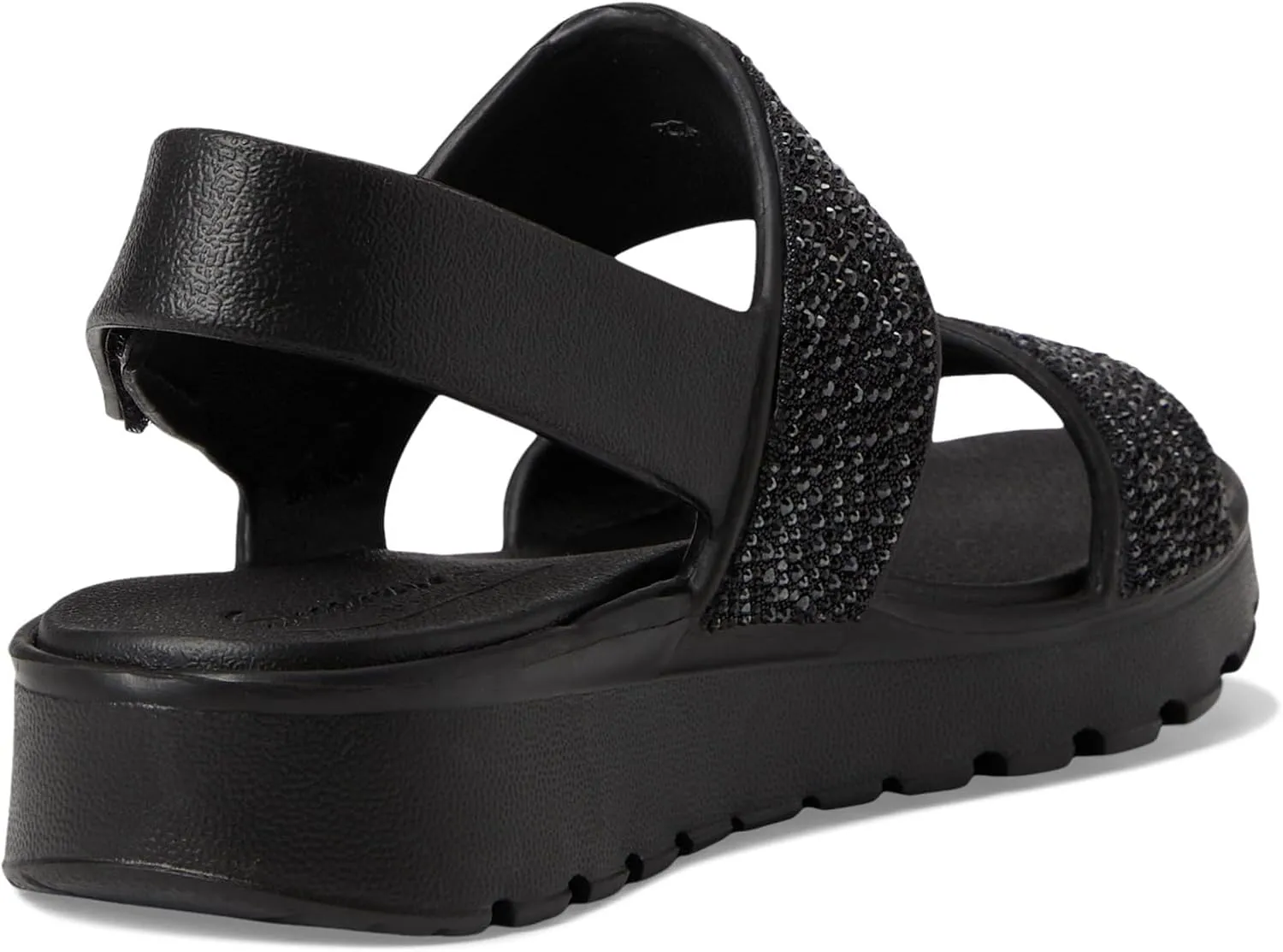 Skechers Women's Foamies Arch Fit Footsteps Double Band with Rhinestones Wedge Sandal