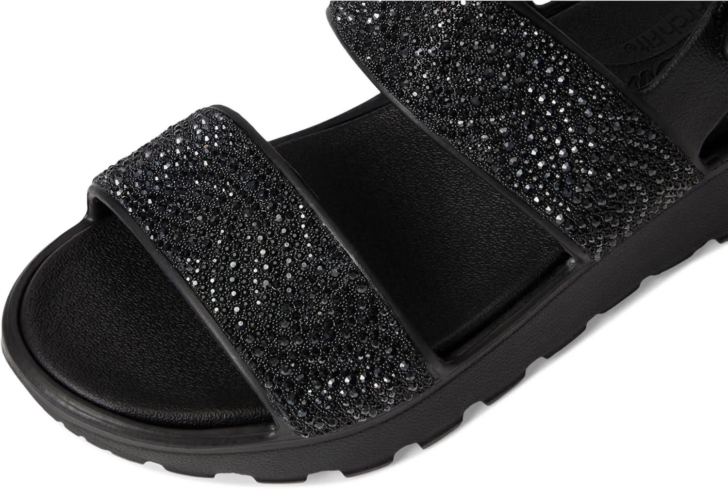 Skechers Women's Foamies Arch Fit Footsteps Double Band with Rhinestones Wedge Sandal