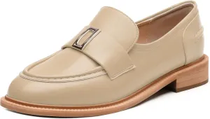 SKYSTERRY Loafers for Women Penny Loafers with Round Toe Low Chunky Block Heels Comfortable Women Loafers Shoes for Work Party Dating Shopping
