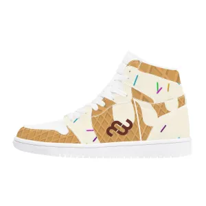 Sneaker High cone cream Leather Top vanilla Money D17 Beautifully crafted Synthetic Bushae Seamless support ice