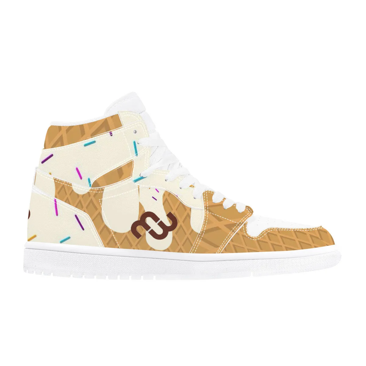 Sneaker High cone cream Leather Top vanilla Money D17 Beautifully crafted Synthetic Bushae Seamless support ice