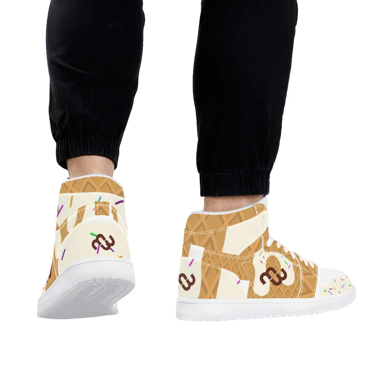 Sneaker High cone cream Leather Top vanilla Money D17 Beautifully crafted Synthetic Bushae Seamless support ice
