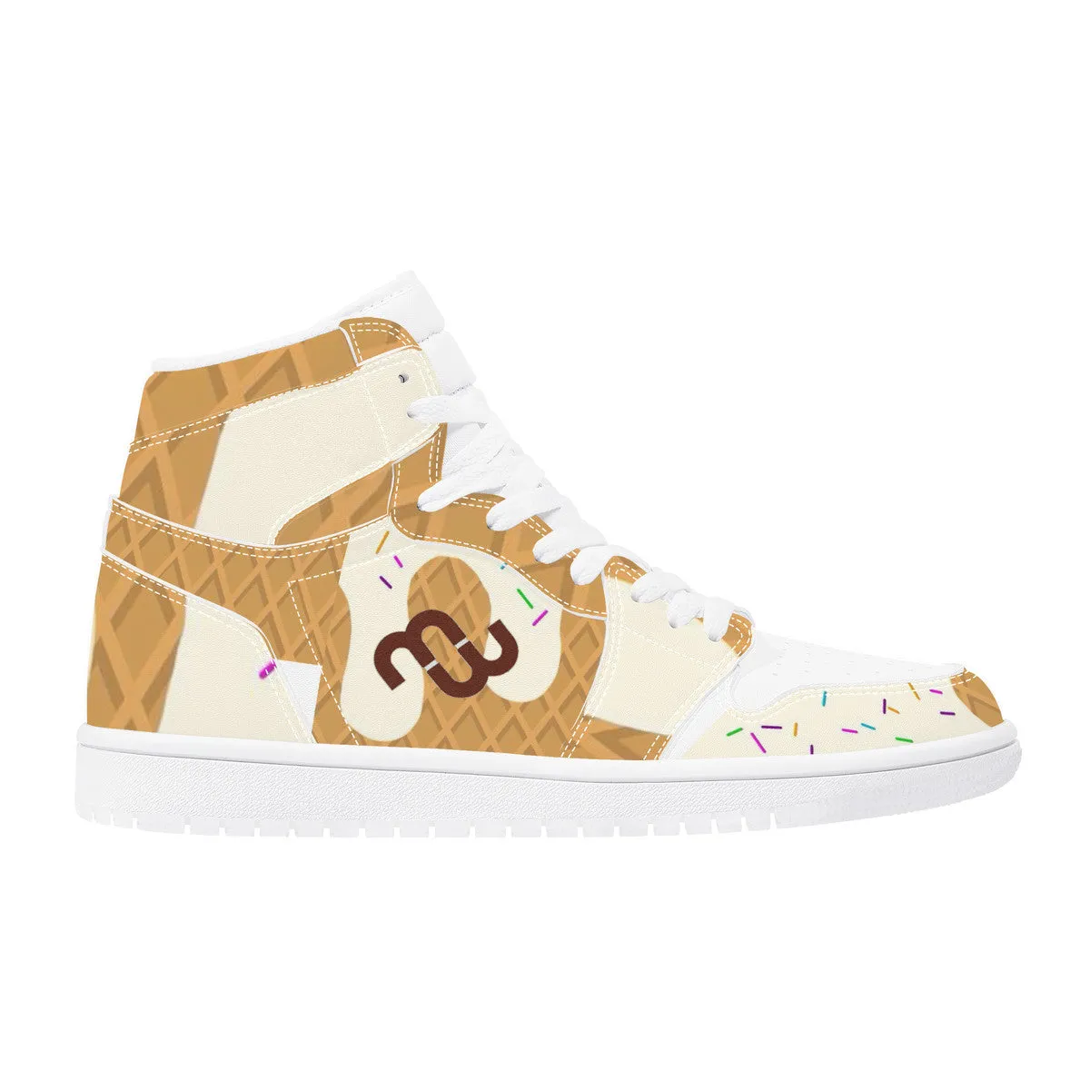 Sneaker High cone cream Leather Top vanilla Money D17 Beautifully crafted Synthetic Bushae Seamless support ice