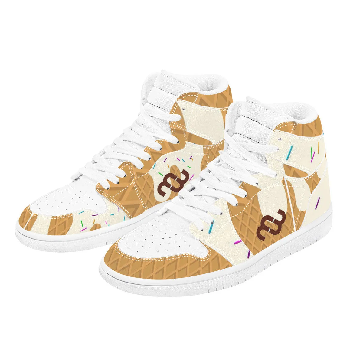 Sneaker High cone cream Leather Top vanilla Money D17 Beautifully crafted Synthetic Bushae Seamless support ice
