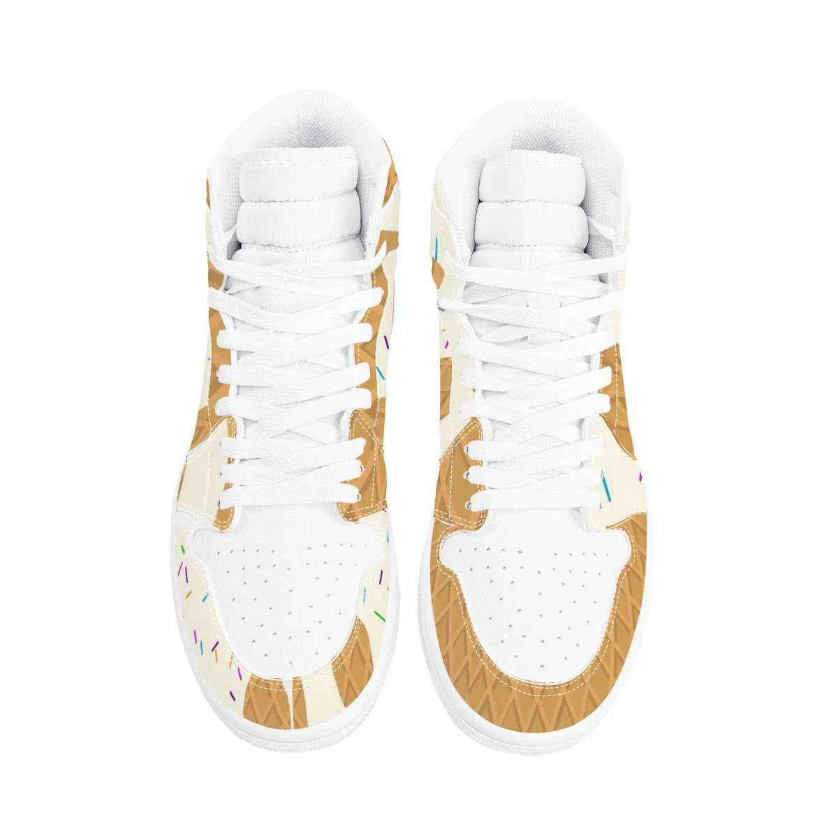 Sneaker High cone cream Leather Top vanilla Money D17 Beautifully crafted Synthetic Bushae Seamless support ice