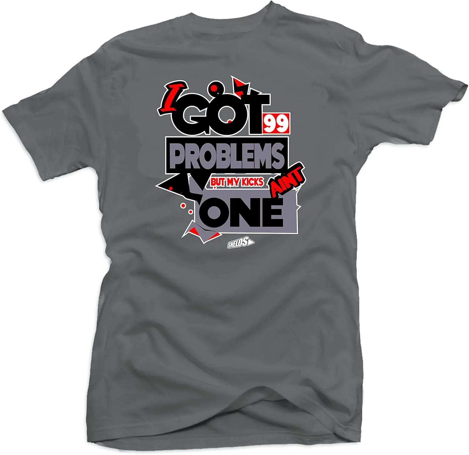 SNELOS Shirt to Match Jordan 4 Bred Match Sneaker Tee