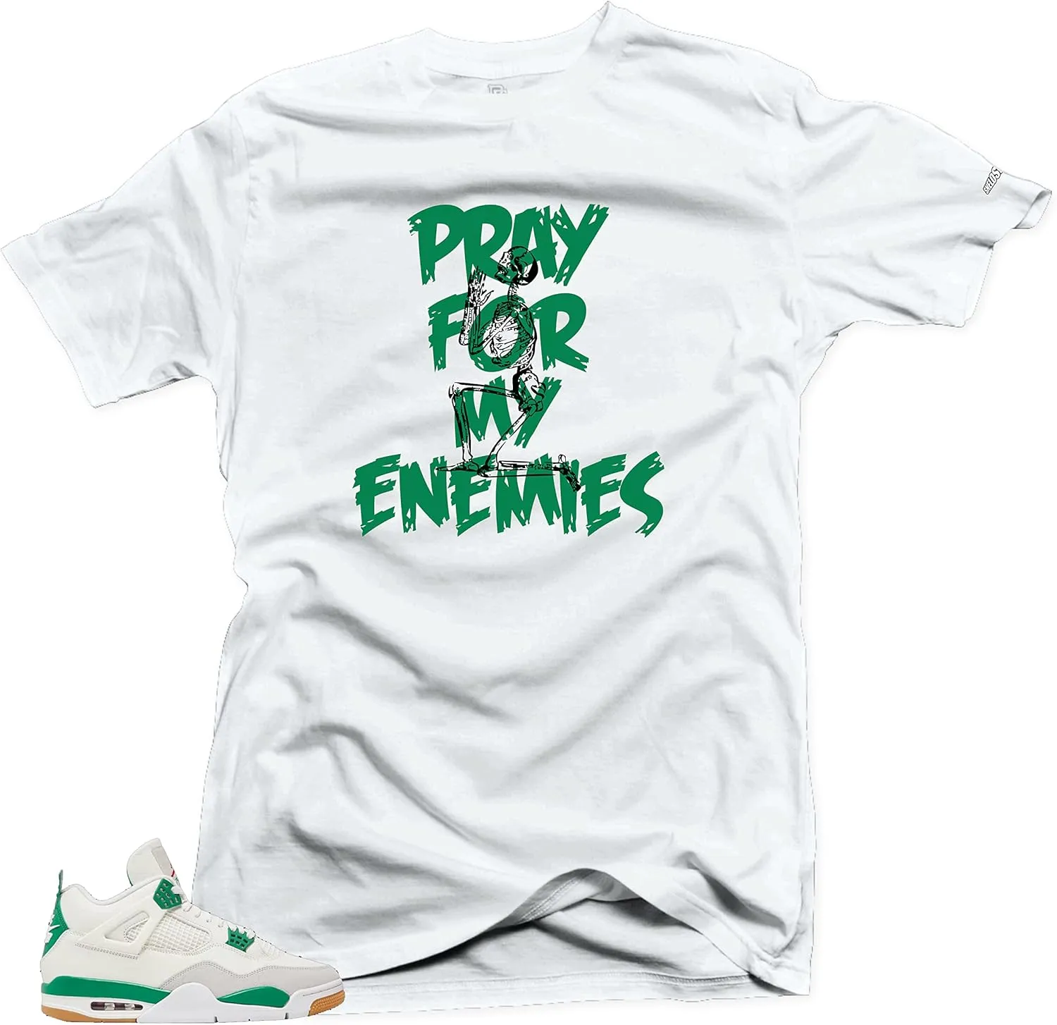 SNELOS Shirt to Match Jordan SB 4 Green Pine Match Sneaker tee