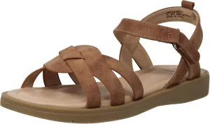 SOBEYO Girls Strappy Open Toe Flatform Slip On Cute Ankle Strap Summer Flat Sandals
