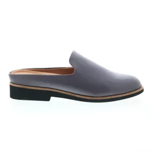 Softwalk Wolcott S2112-058 Womens Gray Leather Slip On Mule Sandals Shoes