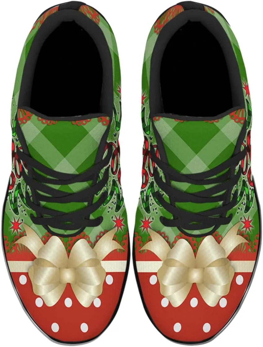 Sonzj-II Christmas Shoes Women Running Shoes Men Lightweight Walking Sneakers Mesh Athletic Sport Shoes
