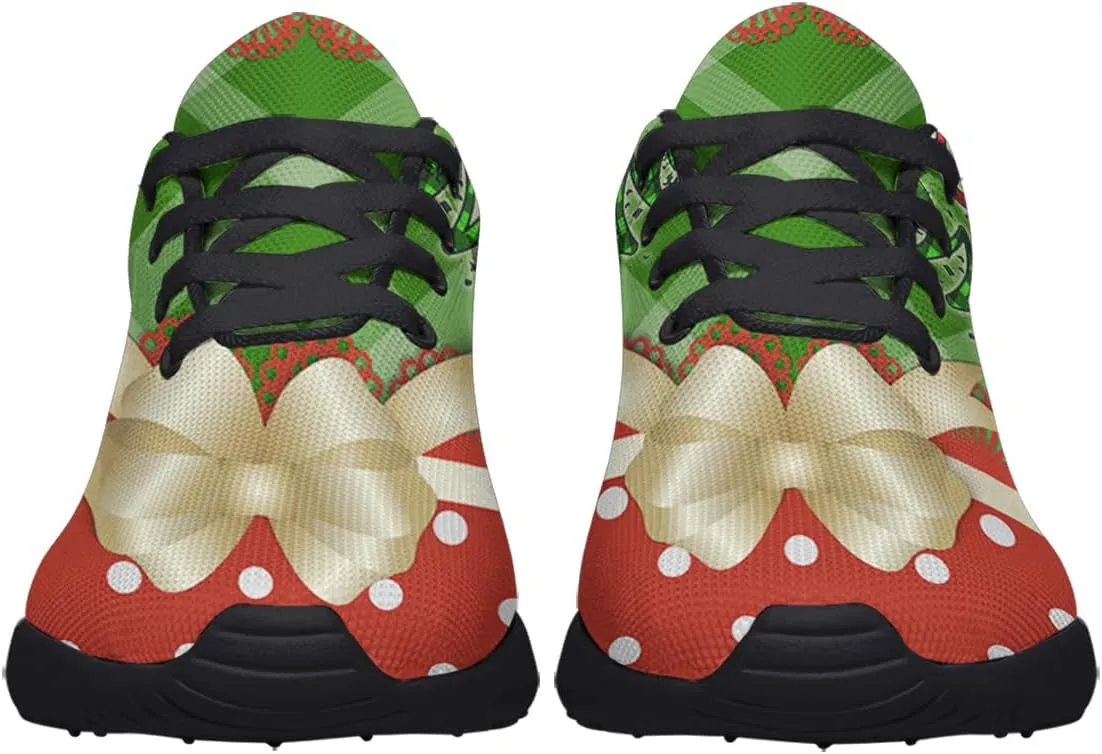 Sonzj-II Christmas Shoes Women Running Shoes Men Lightweight Walking Sneakers Mesh Athletic Sport Shoes