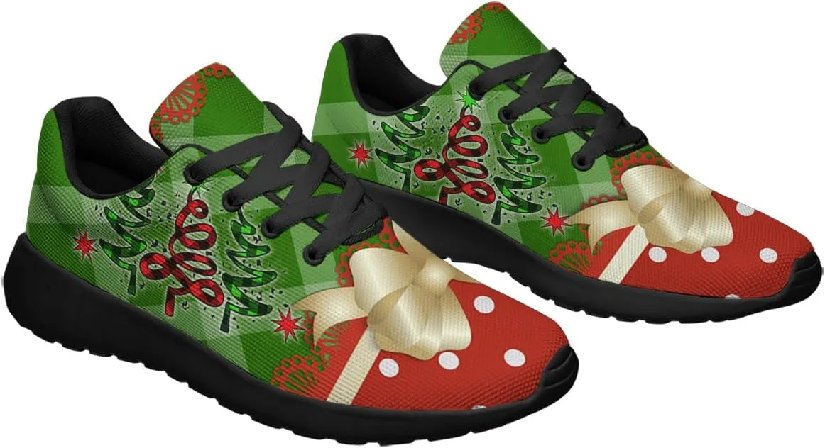 Sonzj-II Christmas Shoes Women Running Shoes Men Lightweight Walking Sneakers Mesh Athletic Sport Shoes