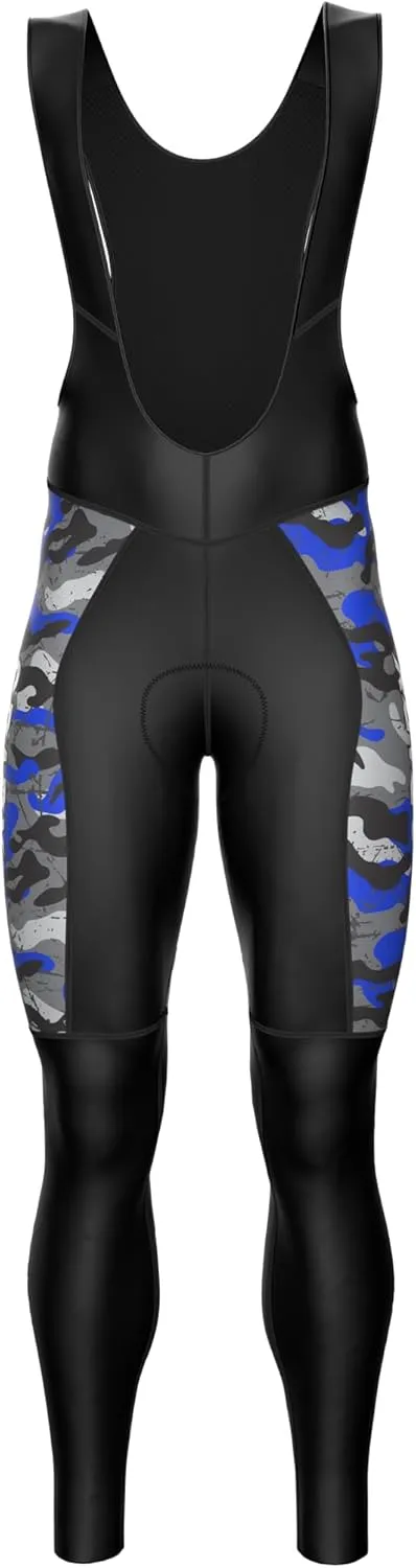Sparx Men Winter Cycling Thermal Roubaix Bib Tights Padded Bib Pants High Viz Bike Leggings