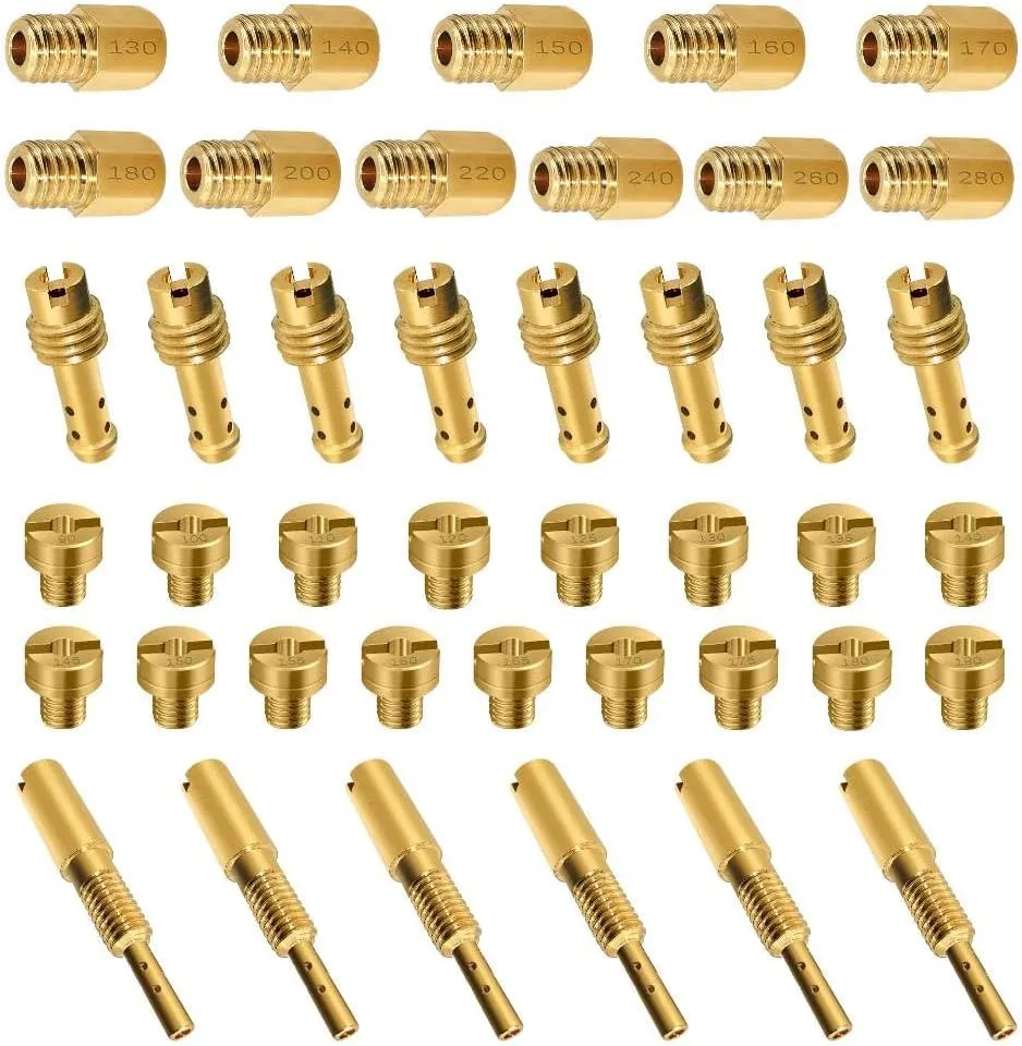 Strongthium 42 Pcs Carburetor Jet Kit for Mikuni Main & Pilot Slow Jet N100.604 VM28/486 VM4/042 VM22/210