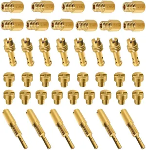 Strongthium 42 Pcs Carburetor Jet Kit for Mikuni Main & Pilot Slow Jet N100.604 VM28/486 VM4/042 VM22/210