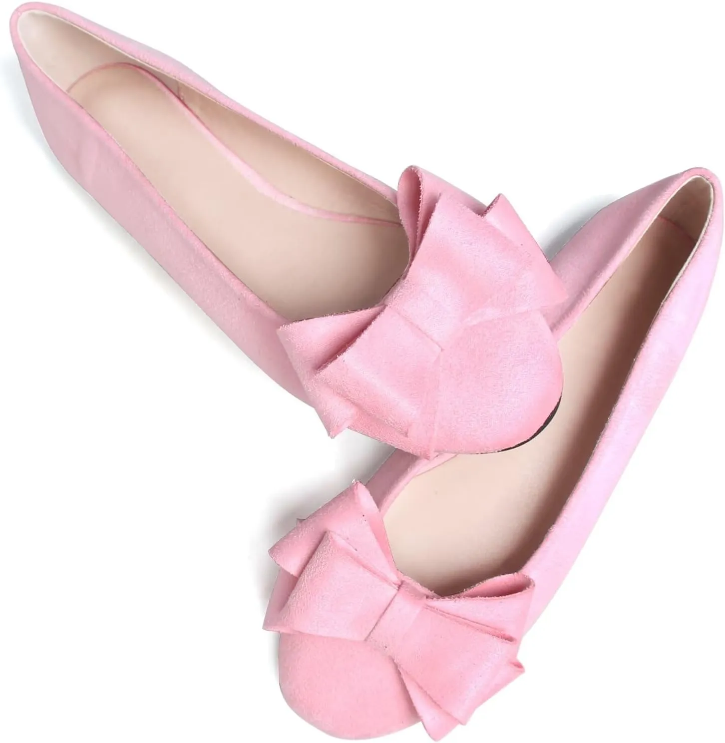 Stunner Women's Dress Flats Cute Round Toe Bowknot Flats Comfortable Ballet Flats Casual Slip On Flat Shoes