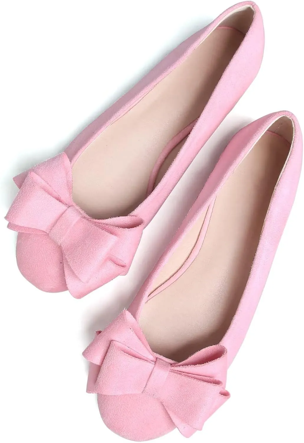 Stunner Women's Dress Flats Cute Round Toe Bowknot Flats Comfortable Ballet Flats Casual Slip On Flat Shoes