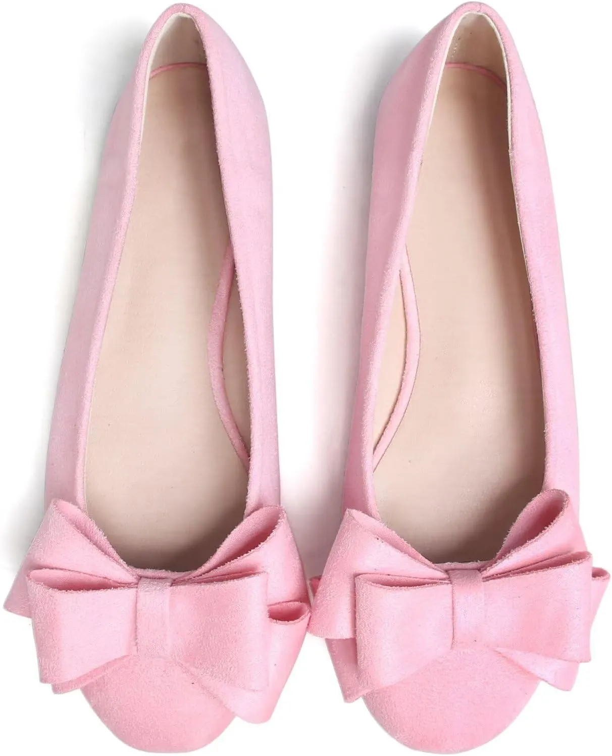 Stunner Women's Dress Flats Cute Round Toe Bowknot Flats Comfortable Ballet Flats Casual Slip On Flat Shoes
