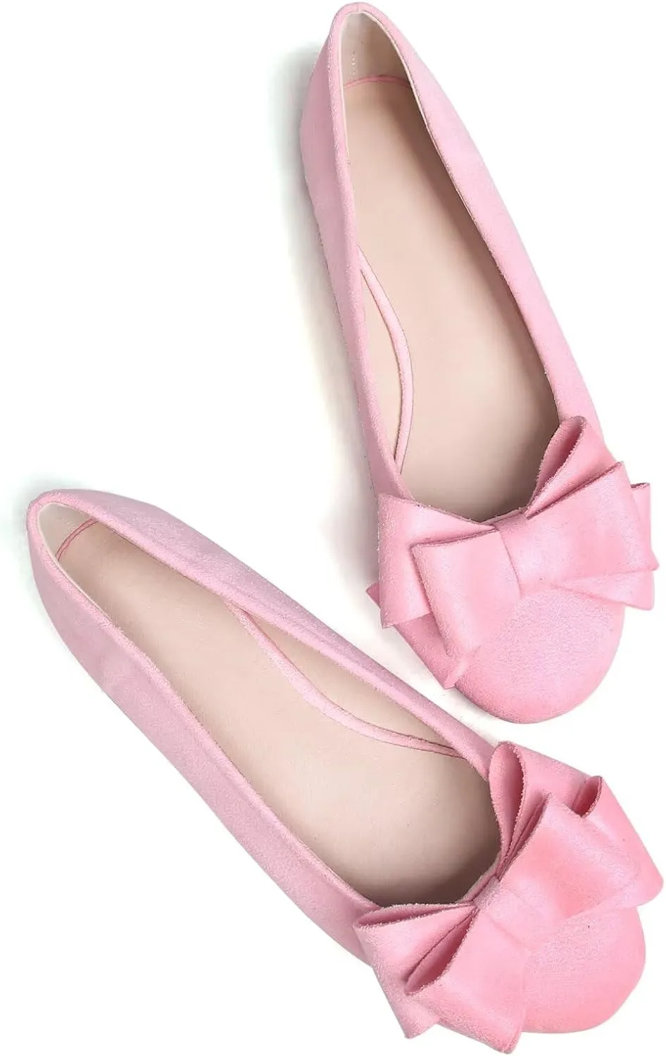 Stunner Women's Dress Flats Cute Round Toe Bowknot Flats Comfortable Ballet Flats Casual Slip On Flat Shoes