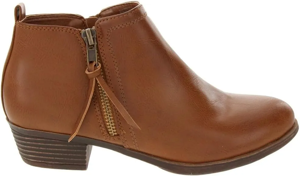 Sugar Women's Dress Block Heel Ankle Boot, Ladies Zipper Bootie