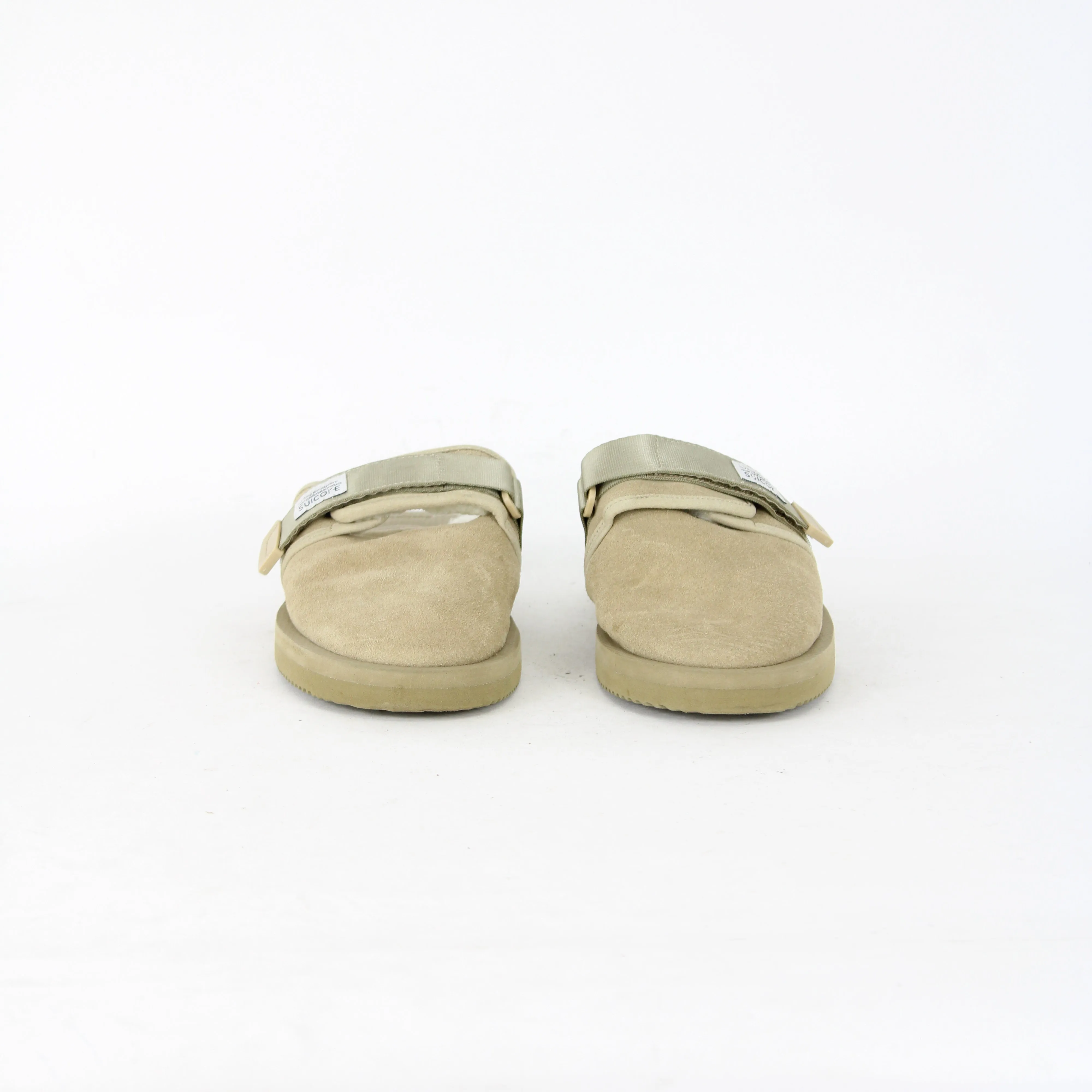 Suicoke Beige Suede Slippers