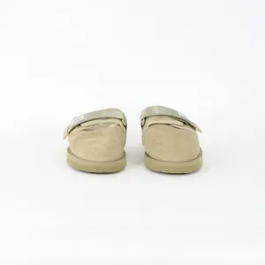 Suicoke Beige Suede Slippers