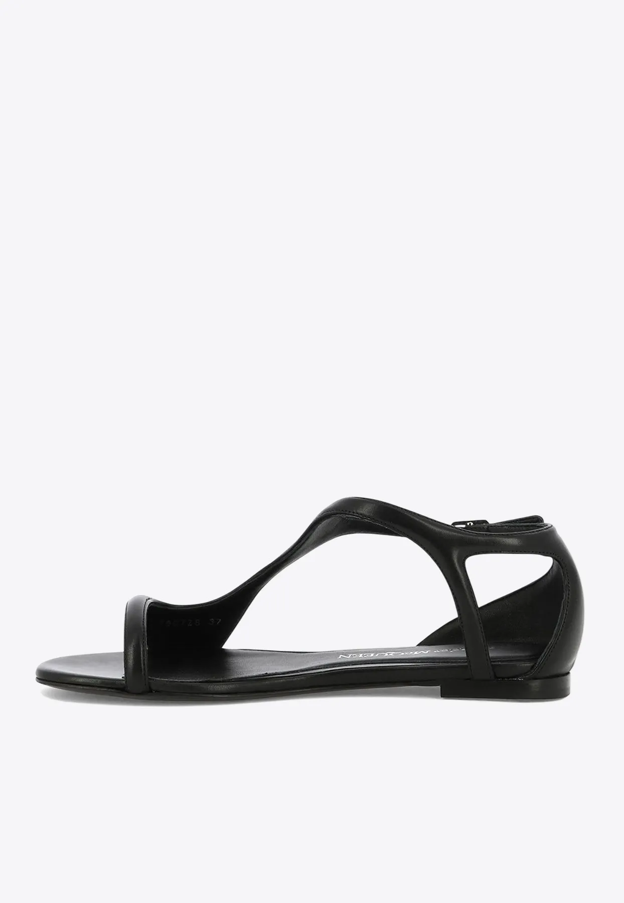 Suppleness Leather Flat Sandals