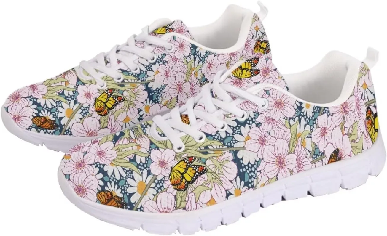 SYtrade Running Sneaker for Women Slip On Tennis Shoes Gym Sneaker White Sole