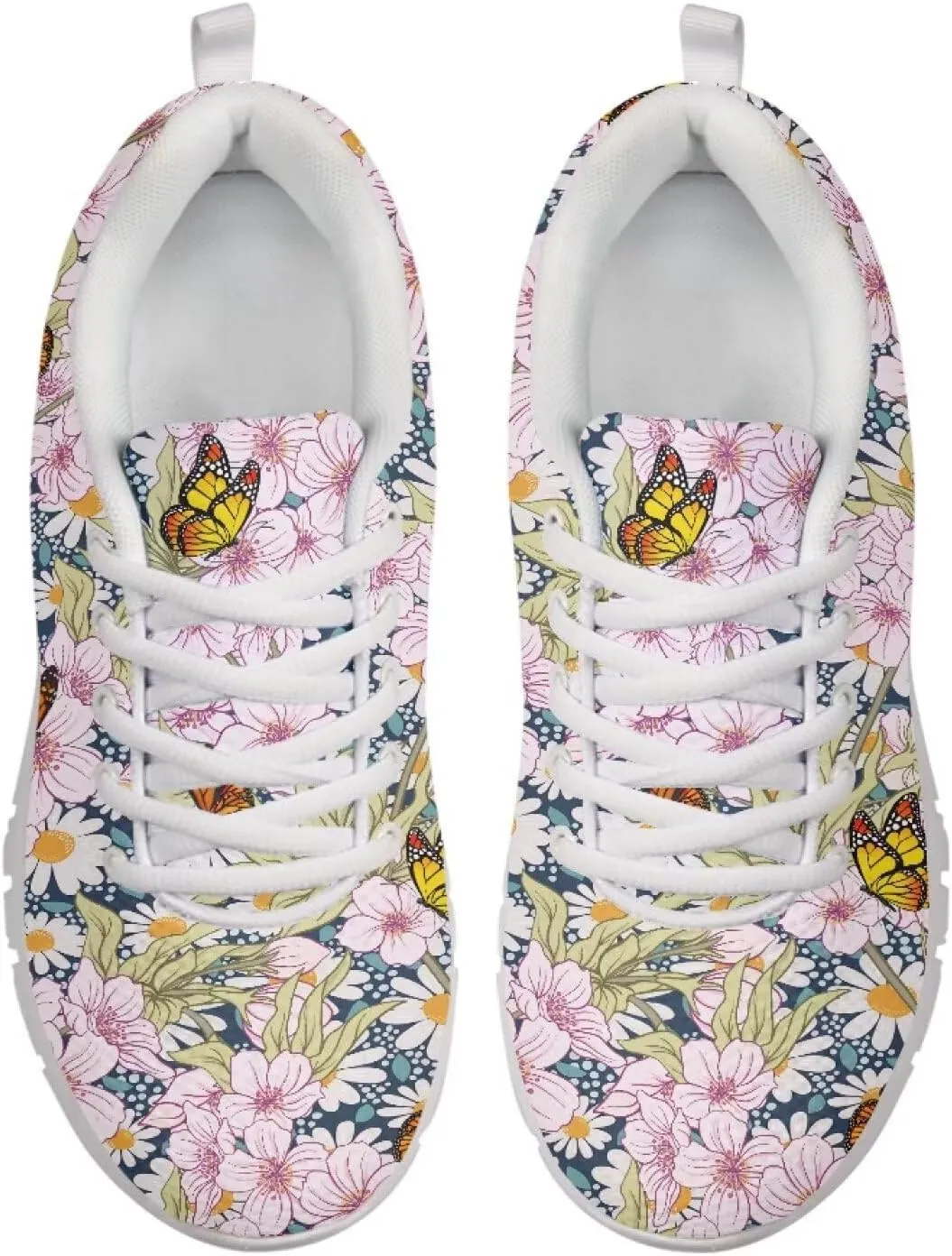 SYtrade Running Sneaker for Women Slip On Tennis Shoes Gym Sneaker White Sole