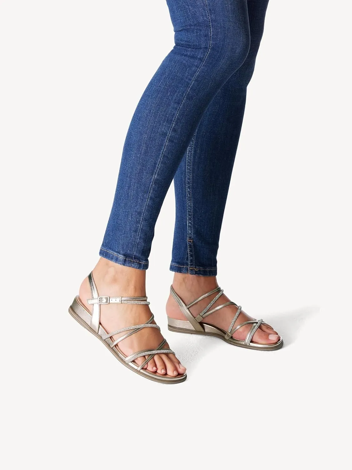 Tamaris Women's Ankle-Strap Flat Sandal
