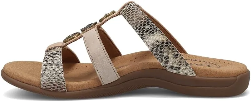 Taos Prize 4 Women's Walking Sandal - Stylish and Adjustable Three Strap Open Back Slide On Walking Sandal with Premium Arch Support and Cushioning for All Day Comfort