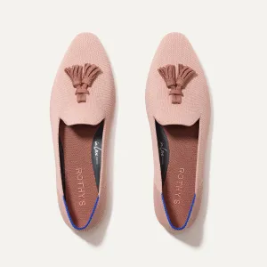 Tassel Pink Hassle-free Loafer Maple Almond Cloud-based The -