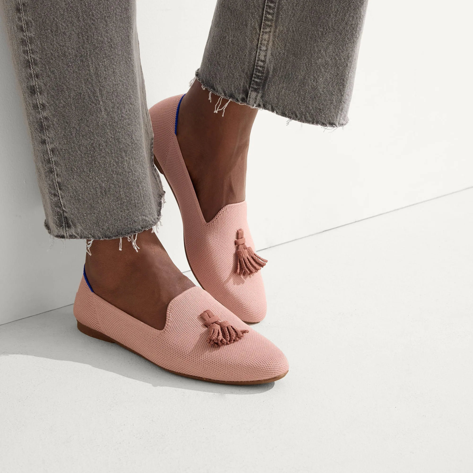Tassel Pink Hassle-free Loafer Maple Almond Cloud-based The -