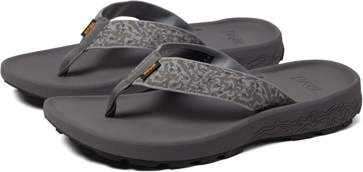 Teva Men's M Terragrip Flip Sandal, Vibe Dark Gull Grey, 14