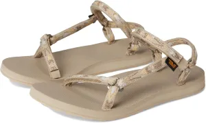 Teva Women's Original Universal Slim Sport Sandal, Archive Wings White Pepper, 10