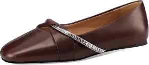 TinaCus Women's Round Toe Genuine Leather Handmade Flat Loafers Shoes