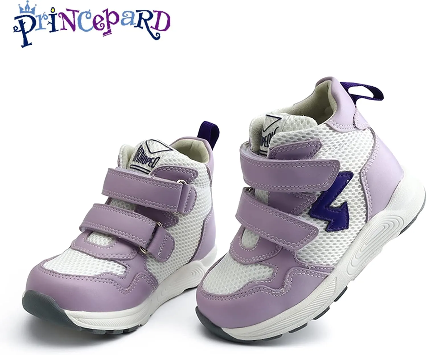 Toddlers Orthopedic Corrective Sneakers for Kids with Arch & Ankle Support,Girls and Boys'High Top Shoes for Flat Foot,Anti-Slip Soles