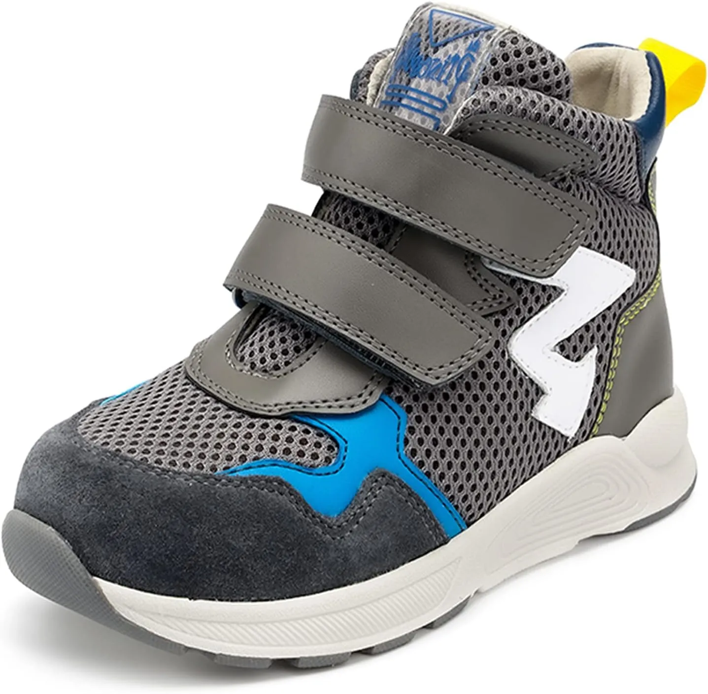Toddlers Orthopedic Corrective Sneakers for Kids with Arch & Ankle Support,Girls and Boys'High Top Shoes for Flat Foot,Anti-Slip Soles