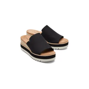 TOMS Women's Diana Mule Wedge in Black