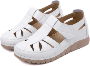 Touchmosees Bohemia Wedge Sandals - Women's Ankle Strap Causal Gladiator Shoes Summer Outdoor Beach Athletic Sandals
