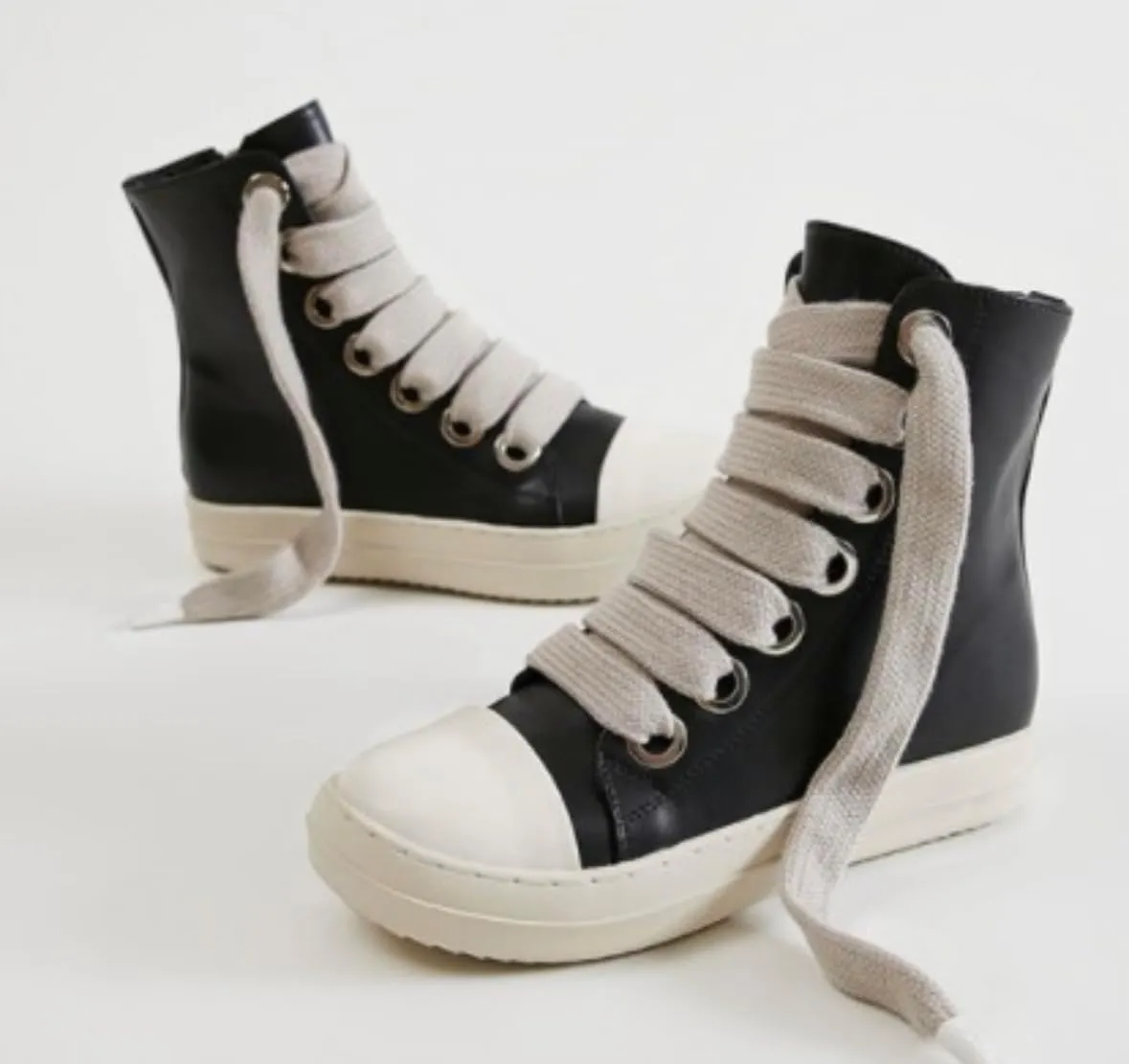 Trendy High Top Platform Sneakers for Women Breathable PU Leather Trainer Sneakers, Comfortable, Lighweight and Stylish. Sizes 6-13.