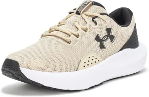 Under Armour Men's Charged Surge 4 Sneaker, Khaki Base/Black/Black, 10