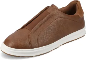 Vance Mens Matteo Slip-on Textured Sneaker Tru Comfort Foam Round Toe Rubber Sole Casual Fashion Shoes Brown 8 Medium Mens US