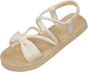 Verdusa Women's Strappy Ankle Strap Open Toe Summer Vacation Sandals
