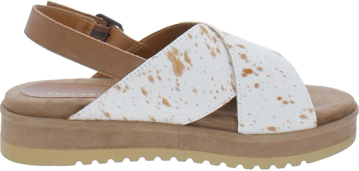 Very Volatile - CALABAR Genuine calf-hair and leather upper sandal
