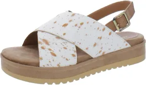 Very Volatile - CALABAR Genuine calf-hair and leather upper sandal