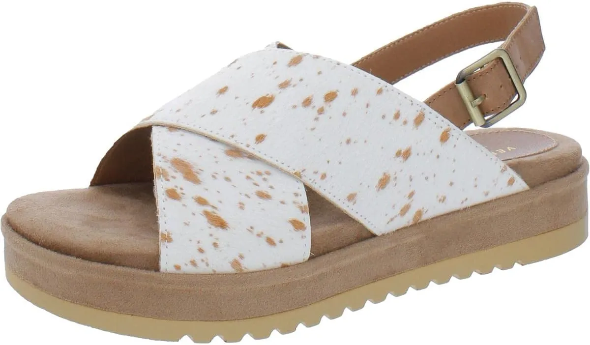 Very Volatile - CALABAR Genuine calf-hair and leather upper sandal