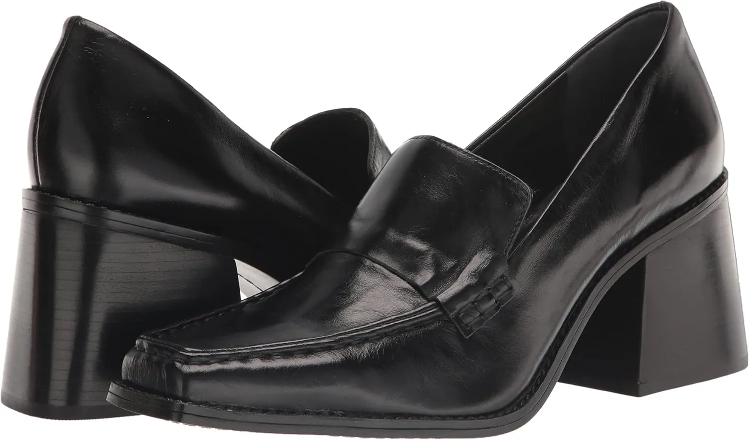 Vince Camuto Women's Footwear Segellis Stacked Heel Loafer Clog