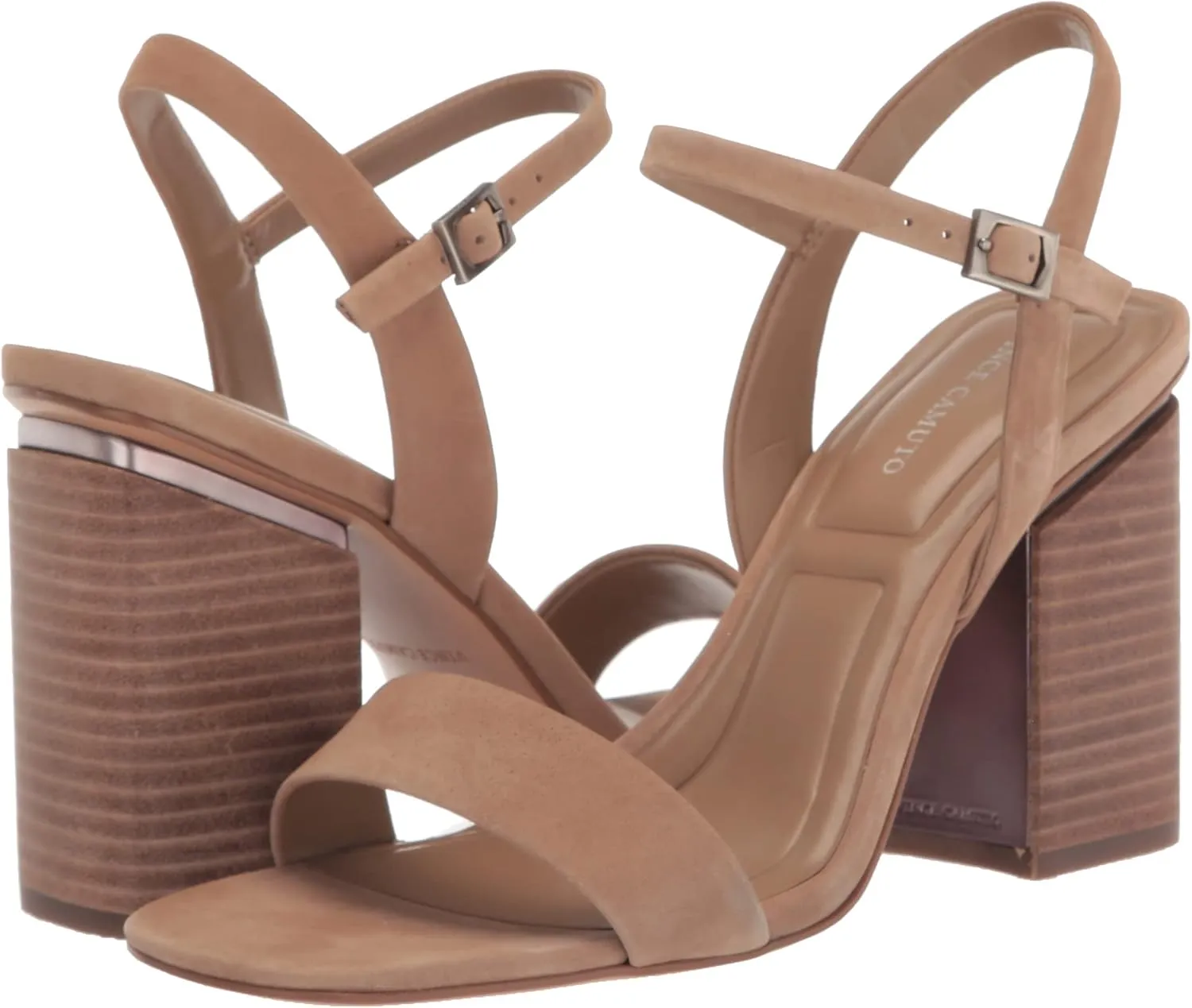Vince Camuto Women's Herrica Stacked Heel Sandal Heeled