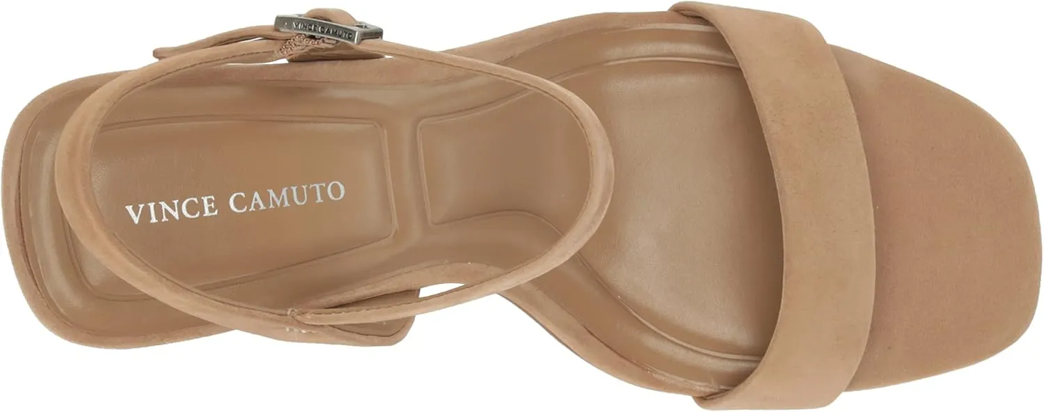 Vince Camuto Women's Herrica Stacked Heel Sandal Heeled